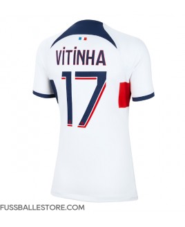 Günstige Paris Saint-Germain Vitinha Ferreira #17 Auswärtstrikot Damen 2023-24 Kurzarm